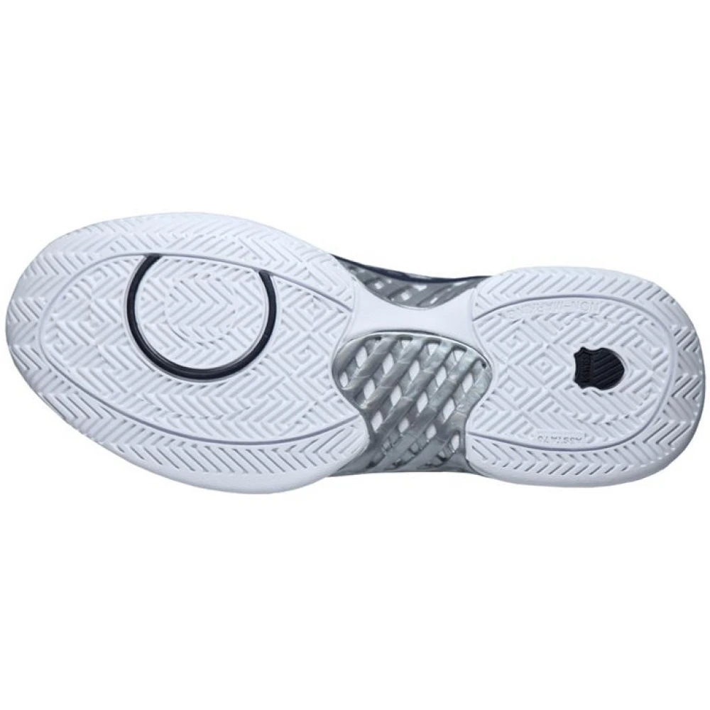 K-Swiss Men’s Hypercourt Express Leather Tennis Shoes (White/ Navy) 4 K-Swiss Men’s Hypercourt Express Leather Tennis Shoes (White/ Navy) - Image 2