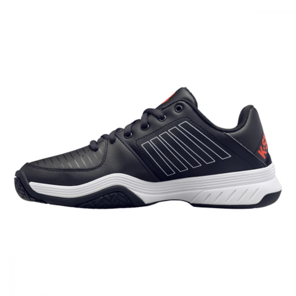K-Swiss Men’s Court Express Tennis Shoes (Jet Black/White/Spicy Orange) 4 K-Swiss Men’s Court Express Tennis Shoes (Jet Black/White/Spicy Orange) - Image 2