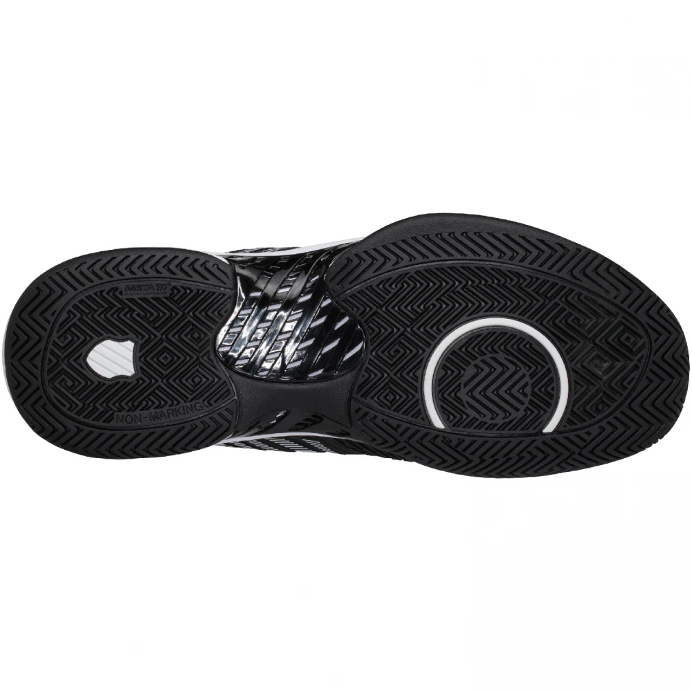 K-Swiss Men’s Hypercourt Supreme Tennis Shoes, Black/White 5 K-Swiss Men’s Hypercourt Supreme Tennis Shoes, Black/White - Image 3