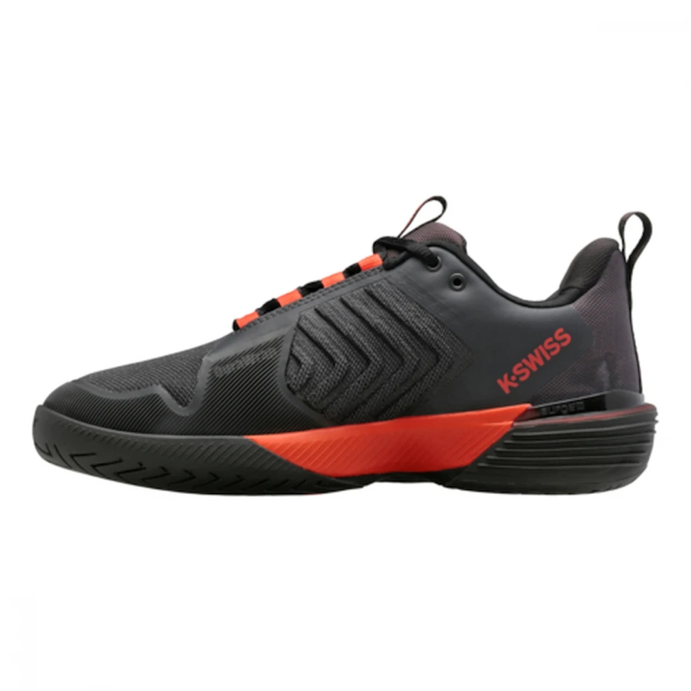K-Swiss Men’s Ultrashot 3 Tennis Shoes (Asphalt/Jet Black/Spicy Orange) - Image 2