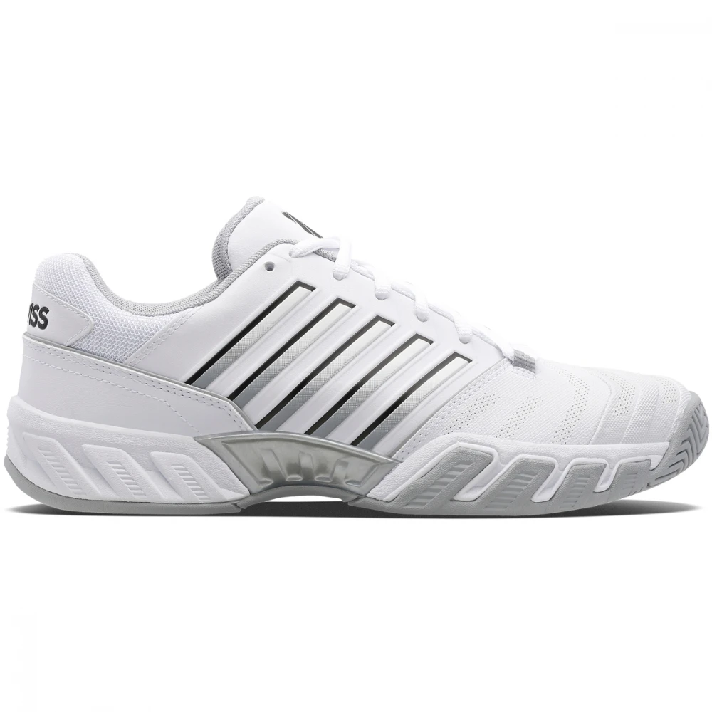K-Swiss Men’s Bigshot Light 4 Tennis Shoes (White/High-Rise/Black)