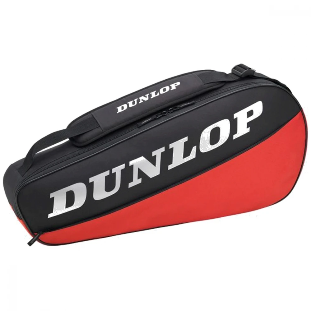 Dunlop CX Club 3 Racquet Tennis Bag (Black/Red) 3 Dunlop CX Club 3 Racquet Tennis Bag (Black/Red)
