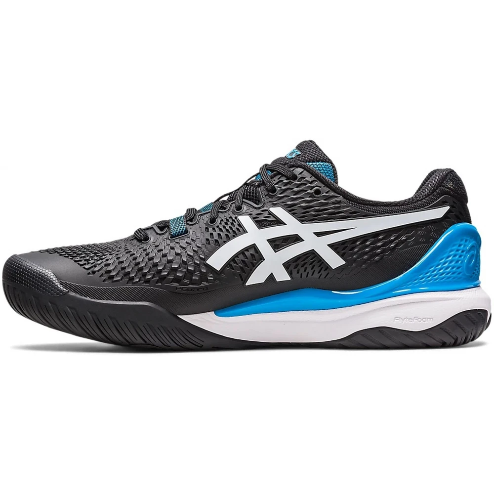 Asics Men’s Gel-Resolution 9 Tennis Shoes (Black/White/Island Blue) 4 Asics Men’s Gel-Resolution 9 Tennis Shoes (Black/White/Island Blue) - Image 2