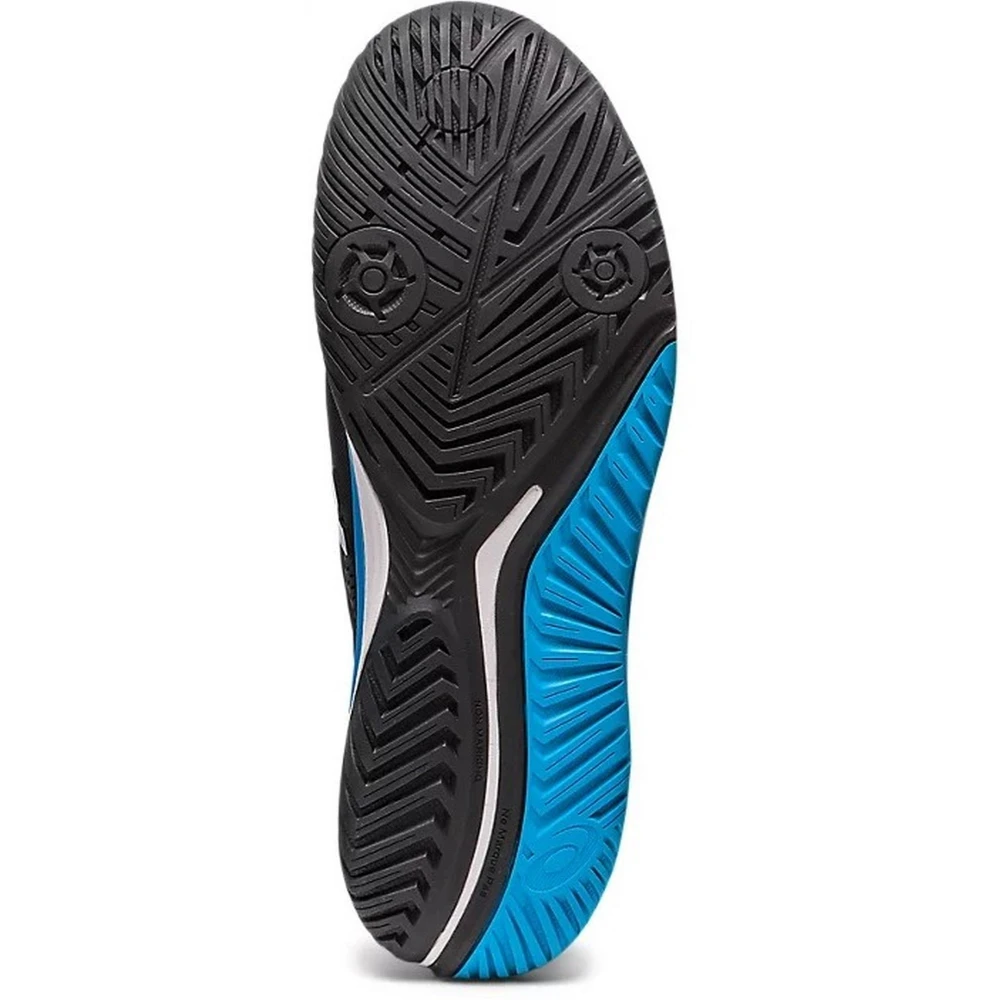 Asics Men’s Gel-Resolution 9 Tennis Shoes (Black/White/Island Blue) 5 Asics Men’s Gel-Resolution 9 Tennis Shoes (Black/White/Island Blue) - Image 3