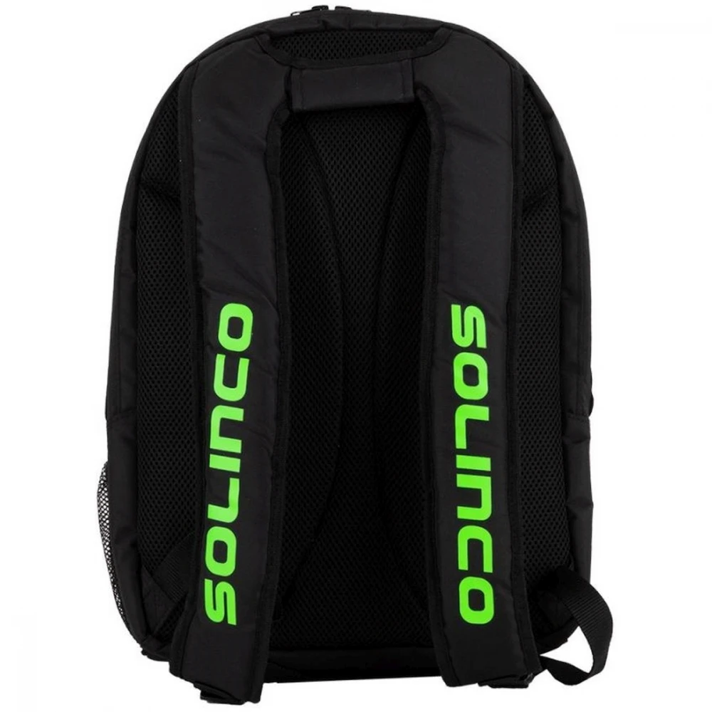 Solinco Tour Tennis Backpack (Black/Neon Green) 4 Solinco Tour Tennis Backpack (Black/Neon Green) - Image 2