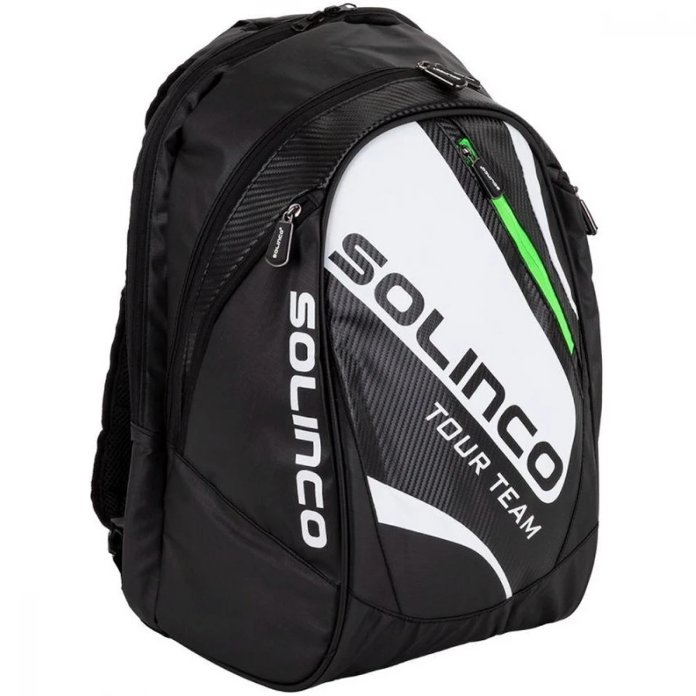 Solinco Tour Tennis Backpack (Black/White) 3 Solinco Tour Tennis Backpack (Black/White)