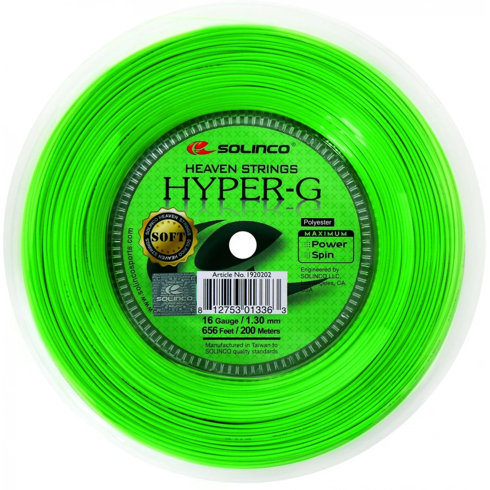 Solinco Hyper-G Soft 16g Tennis String (Reel) 3 Solinco Hyper-G Soft 16g Tennis String (Reel)
