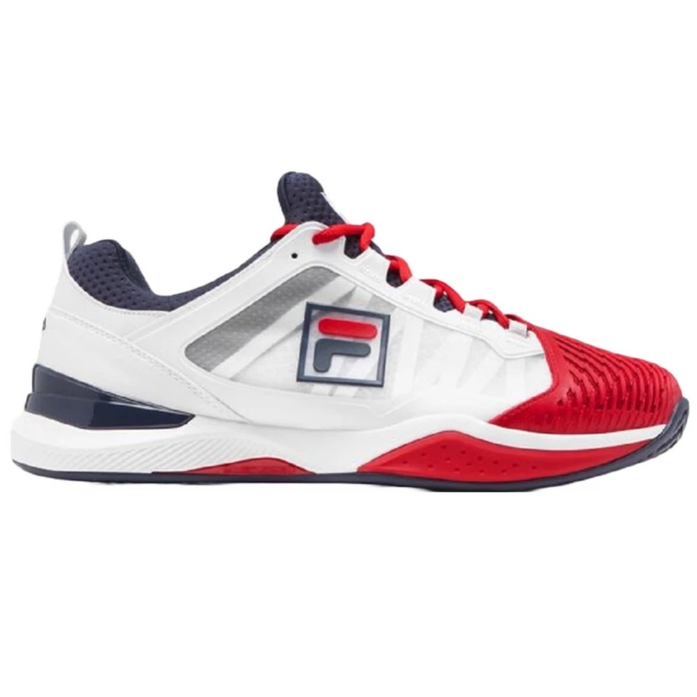 Fila Men’s Speedserve Energized Tennis Shoes (White/Fila Red/Fila Navy) 3 Fila Men’s Speedserve Energized Tennis Shoes (White/Fila Red/Fila Navy)