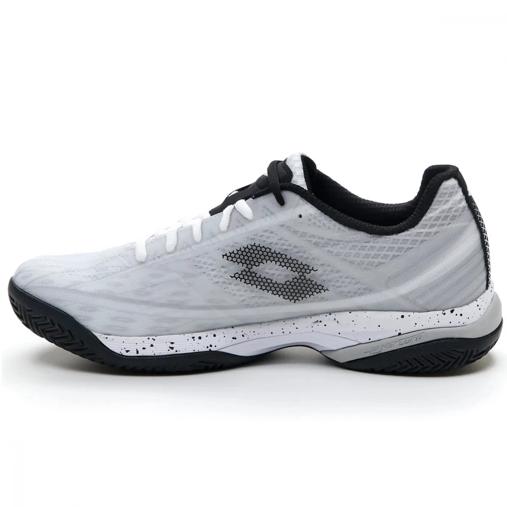 Lotto Men’s Mirage 300 II Clay Tennis Shoes (White/Black/Vapor Gray) 4 Lotto Men’s Mirage 300 II Clay Tennis Shoes (White/Black/Vapor Gray) - Image 2