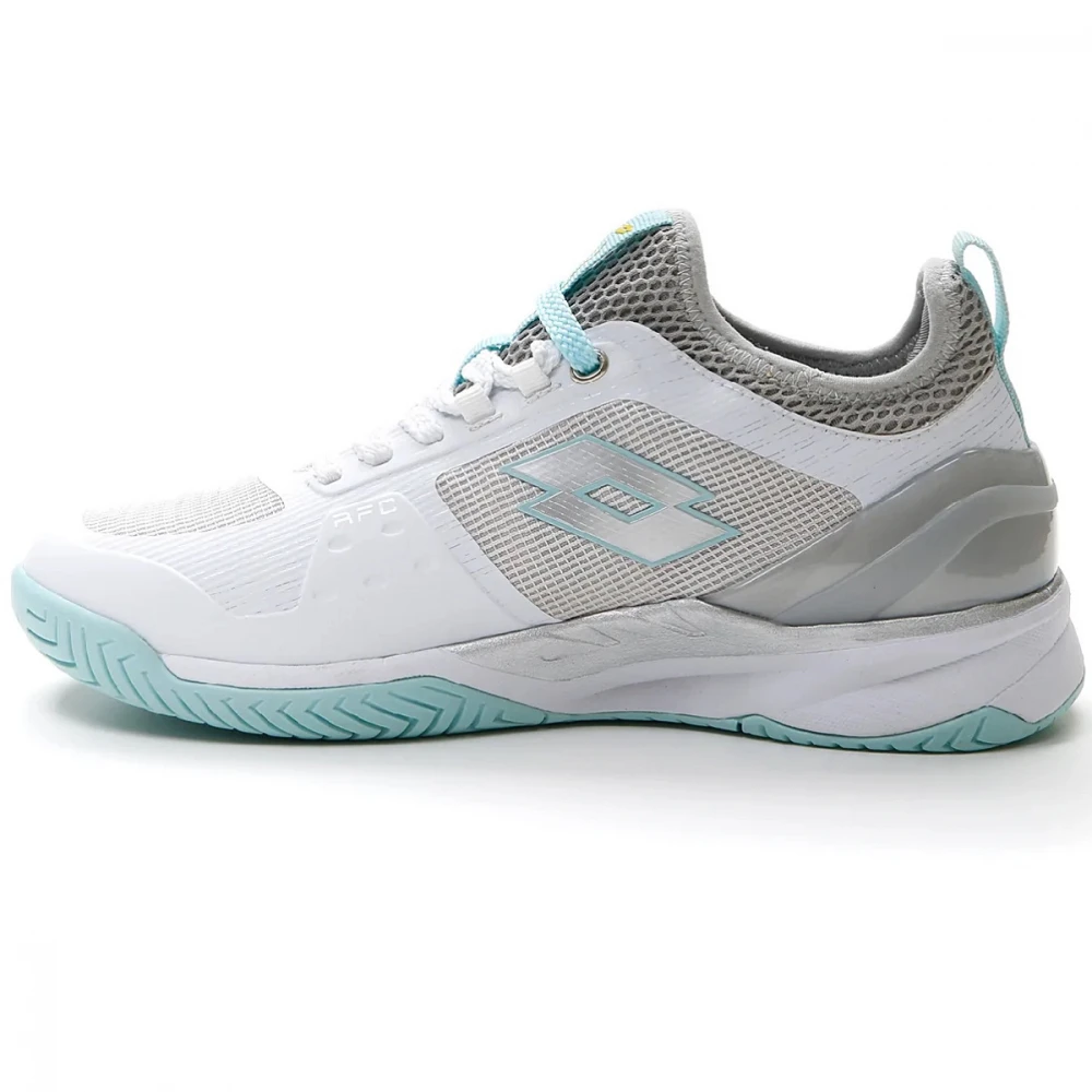 Lotto Women’s Mirage 200 Speed Tennis Shoes (White/Silver Metal 2/Blue Paradise) 4 Lotto Women’s Mirage 200 Speed Tennis Shoes (White/Silver Metal 2/Blue Paradise) - Image 2