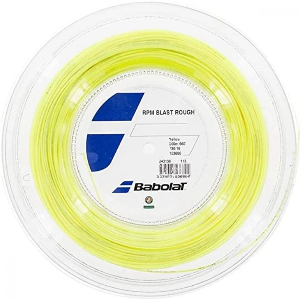Babolat RPM Rough 15Lg Yellow Tennis String (Reel) 3 Babolat RPM Rough 15Lg Yellow Tennis String (Reel)