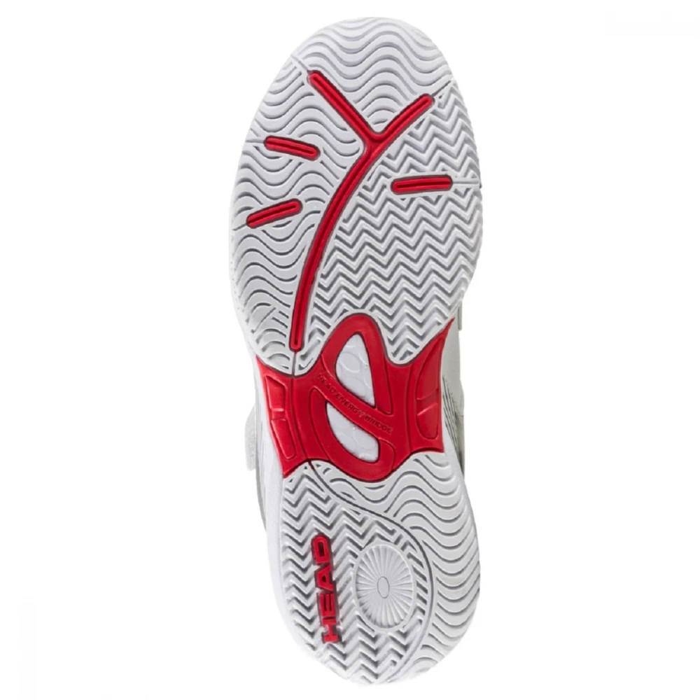 Head Kid’s Sprint 3.0 Velcro Padel Shoes (White/Red) 5 Head Kid’s Sprint 3.0 Velcro Padel Shoes (White/Red) - Image 3