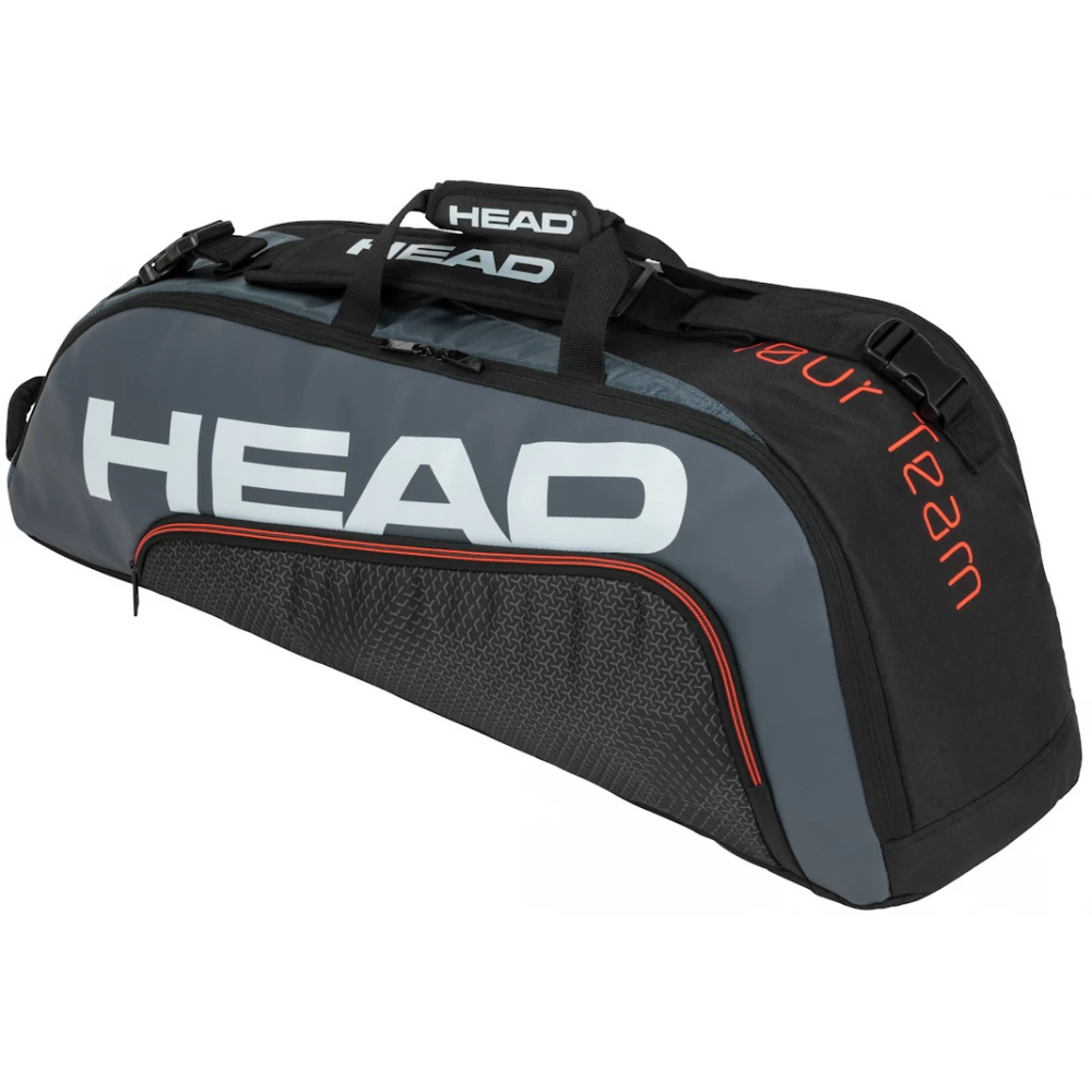 Head Tour Team 6R Combi Tennis Bag (Black/Grey) 3 Head Tour Team 6R Combi Tennis Bag (Black/Grey)