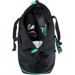 Head Coco Tennis Duffle Bag (Black/Mint) -Tennis Equip Shop 283322 BKMI Head Coco Tennis Duffle Bag Inside 1000 1000