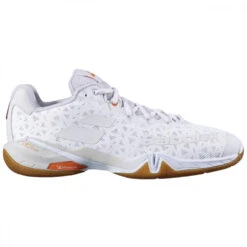 Babolat Menâs Shadow Tour Indoor Tennis And Padel Shoes (White/Grey)