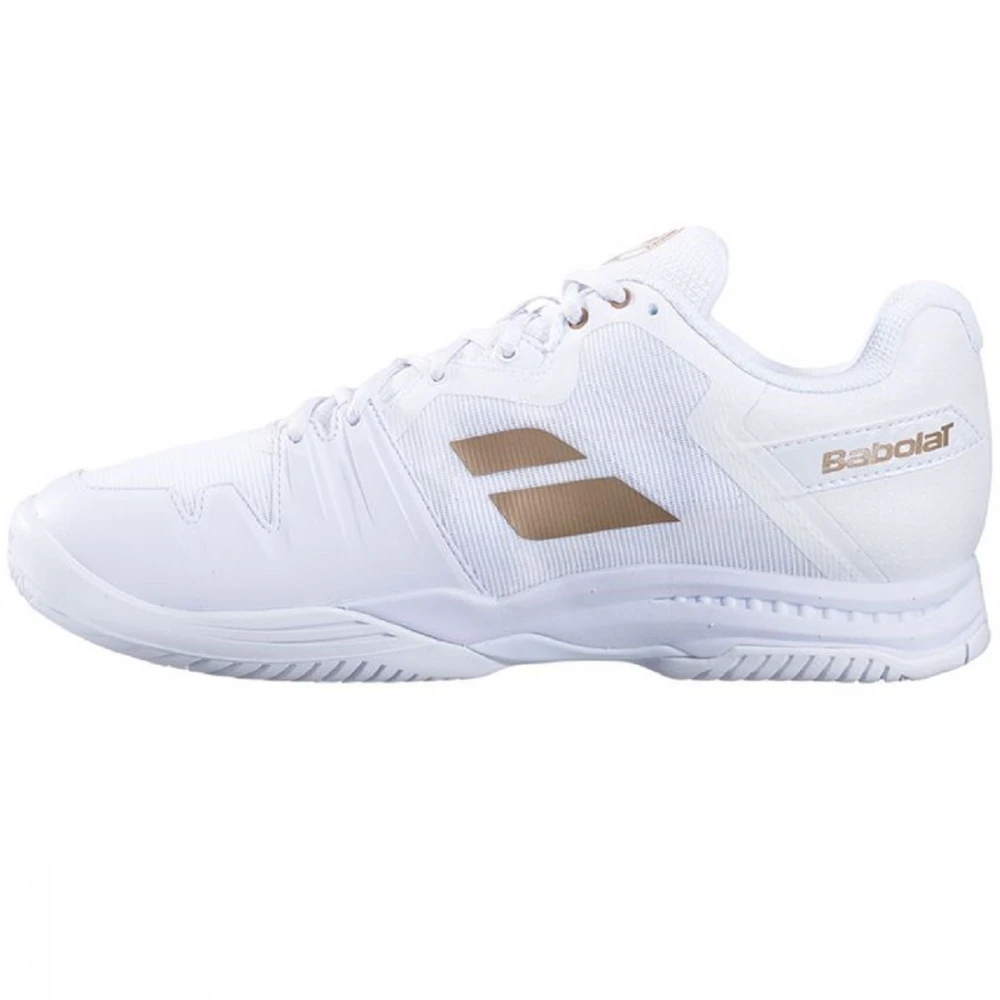 Babolat Men’s SFX3 All Court Wimbledon Tennis Shoes (White/Gold) 4 Babolat Men’s SFX3 All Court Wimbledon Tennis Shoes (White/Gold) - Image 2