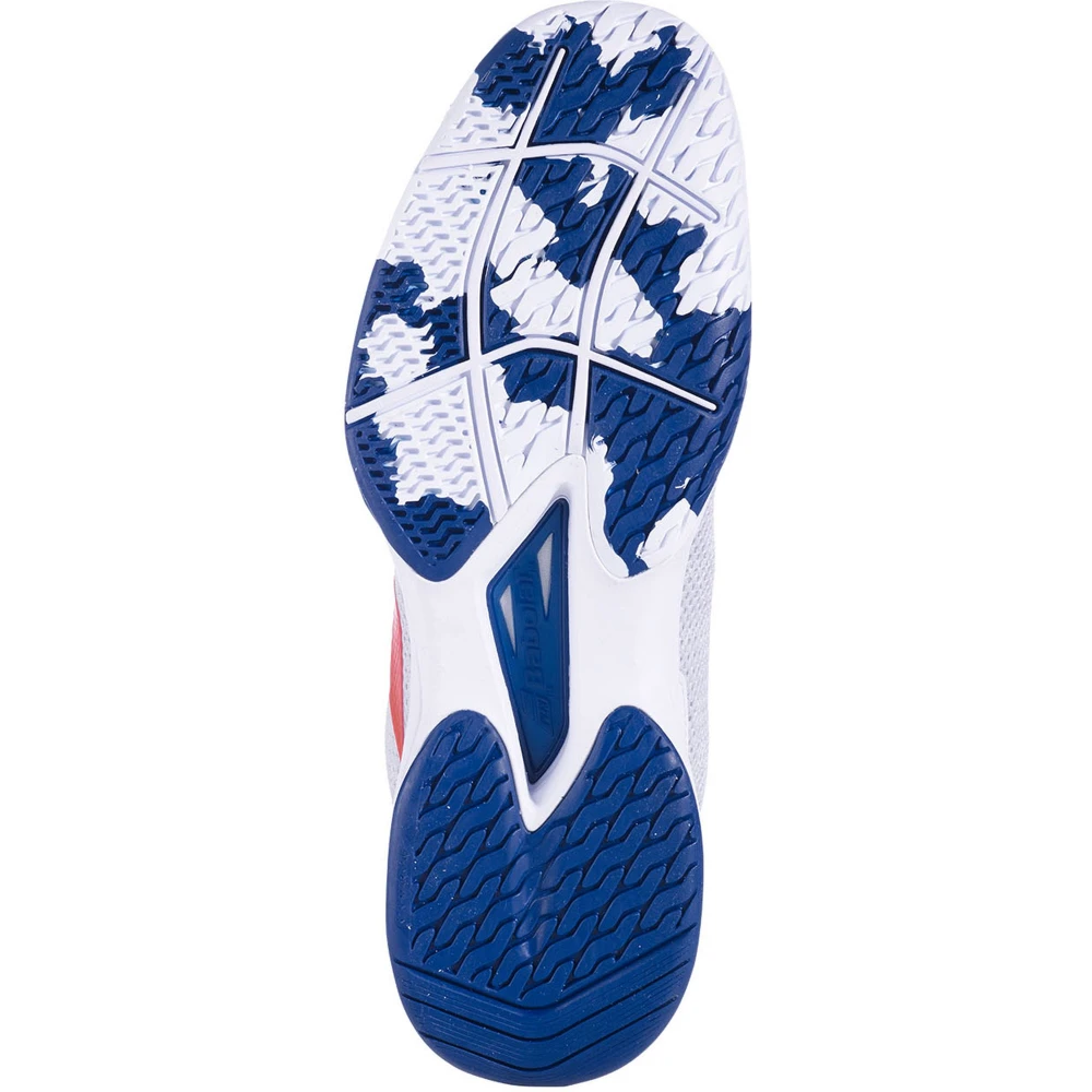 Babolat Men’s Jet Tere All Court Tennis Shoes (White/Estate Blue) - Image 3