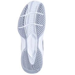 Babolat Women’s SFX3 All Court Tennis Shoes (White/Silver) -Tennis Equip Shop 31S22530 1019 babolat SFX3 womens all court shoes clear white silver sole 1000 1000