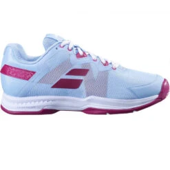 Babolat Womenâs SFX3 All Court Tennis Shoes (Clearwater/Cherry)