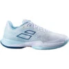 Babolat Women’s Jet Mach 3 All Court Tennis Shoes (White/Angel Blue)