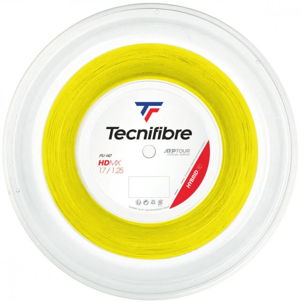 Tecnifibre HDMX Yellow 15Lg Tennis String (Reel) 3 Tecnifibre HDMX Yellow 15Lg Tennis String (Reel)