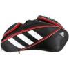 Adidas Tour 12 Racquet Tennis Bag (Black/White/Scarlet)