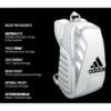 Adidas Tour Tennis Racquet Backpack (Black/White/Silver) -Tennis Equip Shop 51457732 1000 1000