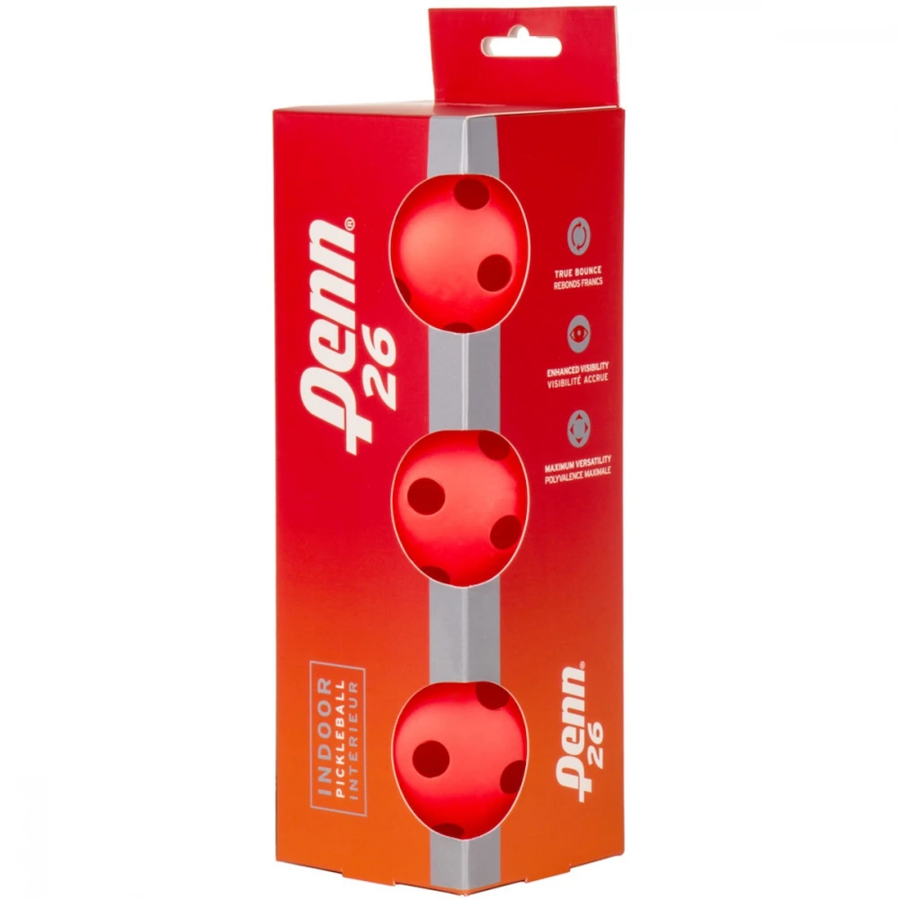 Head Penn 26 Indoor Pickleballs (3 Pack) 3 Head Penn 26 Indoor Pickleballs (3 Pack)