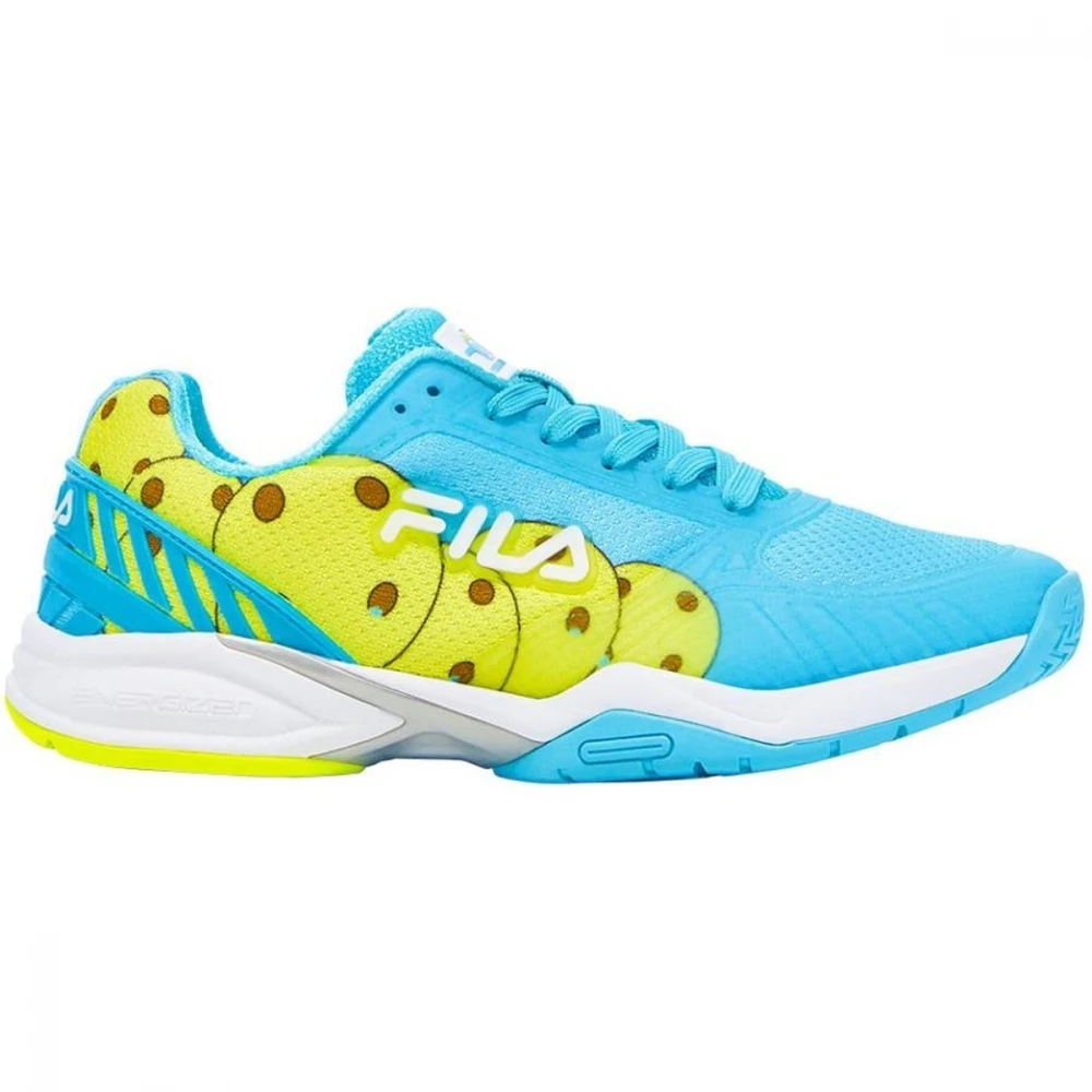 Fila Women’s Volley Zone Pickleball Shoes (Blue Fish/White/Safety Yellow) 3 Fila Women’s Volley Zone Pickleball Shoes (Blue Fish/White/Safety Yellow)