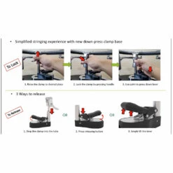Tourna 700-ES Electric Stringing Machine -Tennis Equip Shop 700 ES Tourna Electric Stringing Machine downpressedclamp2 1000 1000