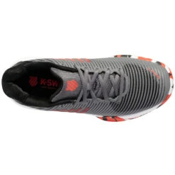 K-Swiss Junior Hypercourt Express 2 Tennis Shoes (Steel Gray/Jet Black/Spicy Orange) 7 K-Swiss Junior Hypercourt Express 2 Tennis Shoes (Steel Gray/Jet Black/Spicy Orange) -Tennis Equip Shop 86613 052 k swiss big kids hypercout express 2 steel gray jet black spicy orange top 1000 1000