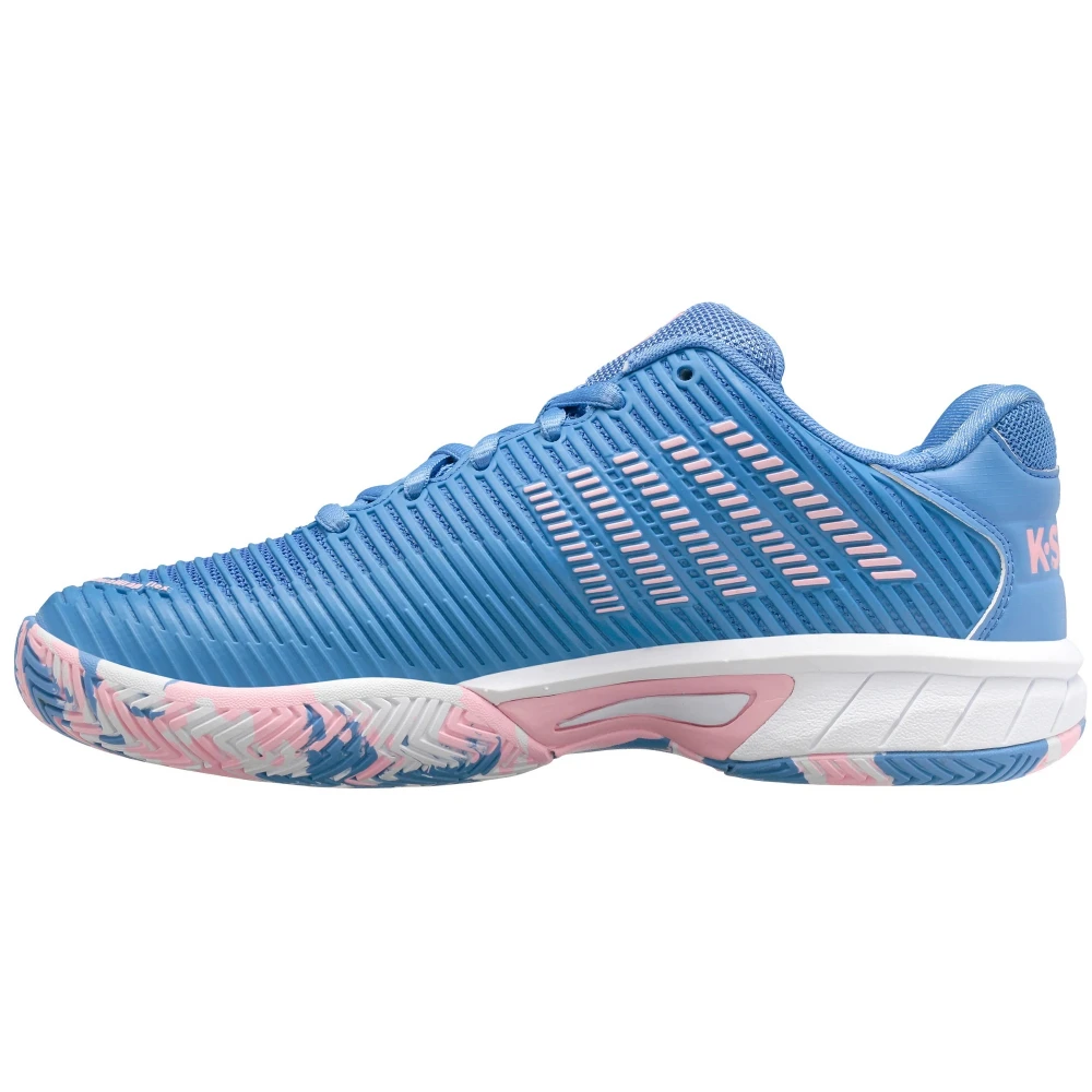 K-Swiss Junior Hypercourt Express 2 Tennis Shoes (Silver Lake Blue/White/Orchid Pink) 4 K-Swiss Junior Hypercourt Express 2 Tennis Shoes (Silver Lake Blue/White/Orchid Pink) - Image 2