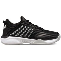 K-Swiss Womenâs Hypercourt Supreme Tennis Shoes, Black/White/High-Rise