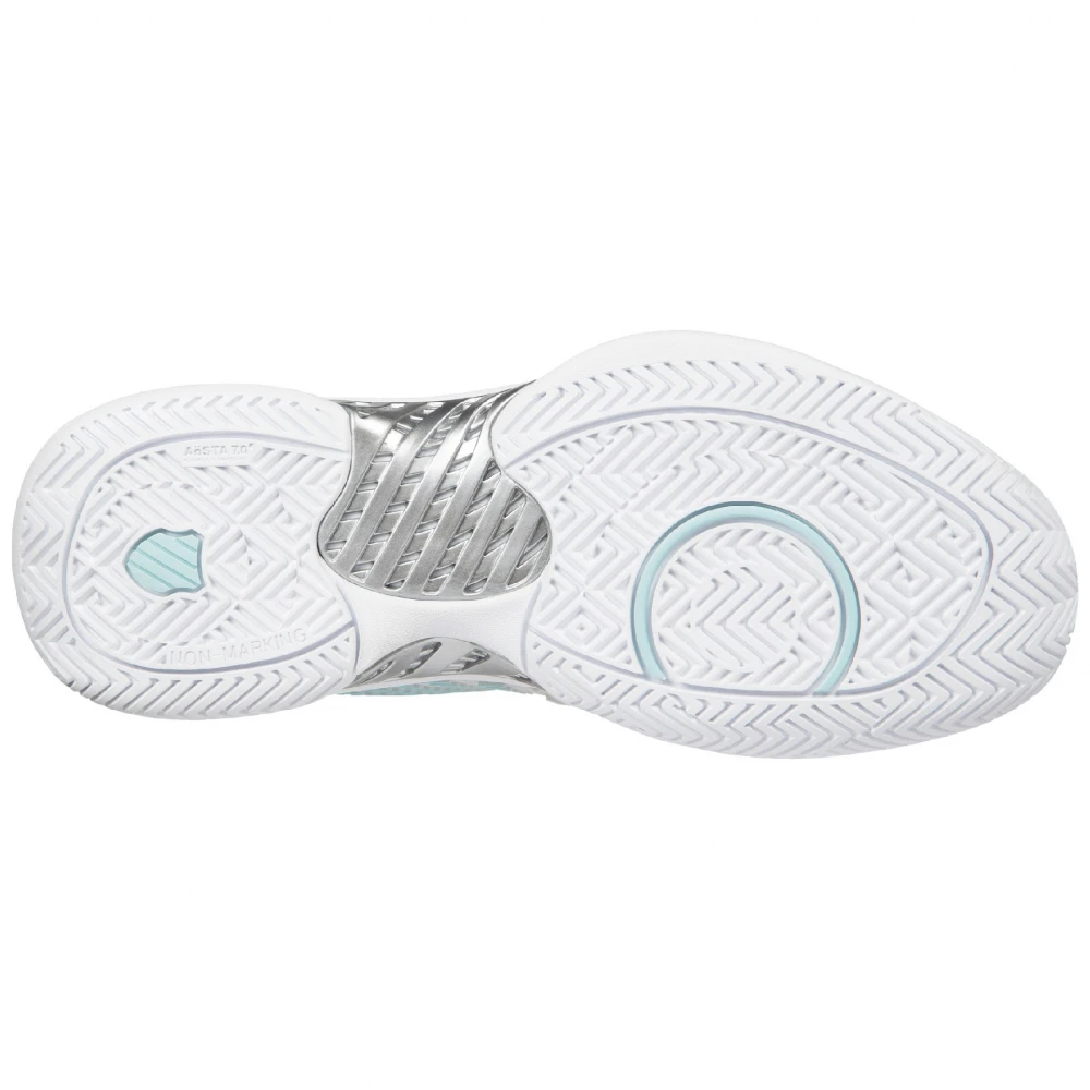 K-Swiss Women’s Hypercourt Supreme Tennis Shoe, Barely Blue/White/Blue Glow - Image 3