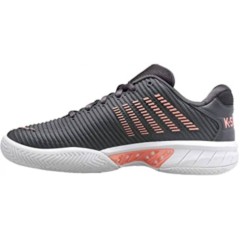 K-Swiss Women’s Hypercourt Express 2 2E Tennis Shoes (Asphalt/White/Peach Amber) 4 K-Swiss Women’s Hypercourt Express 2 2E Tennis Shoes (Asphalt/White/Peach Amber) - Image 2