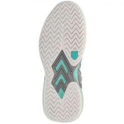 K-Swiss Women’s Ultrashot 3 Tennis Shoes (Alloy/Brilliant White/Turquoise) -Tennis Equip Shop 96988 092 womens ultrashot 3 tennis shoe alloy brilliant white turquoise sole 1000 1000
