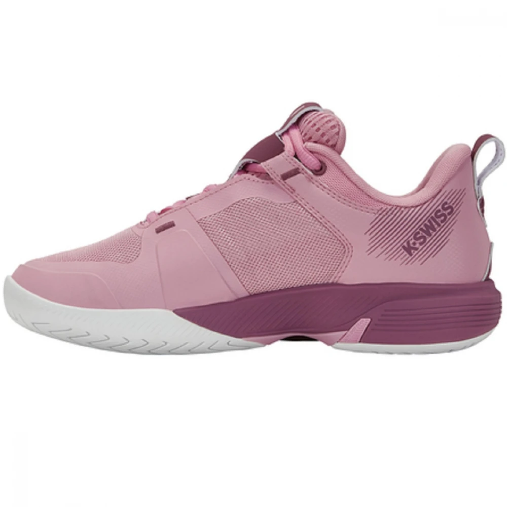 K-Swiss Women’s Ultrashot Team Tennis Shoes (Cameo Pink/Grape Nectar/White) 4 K-Swiss Women’s Ultrashot Team Tennis Shoes (Cameo Pink/Grape Nectar/White) - Image 2