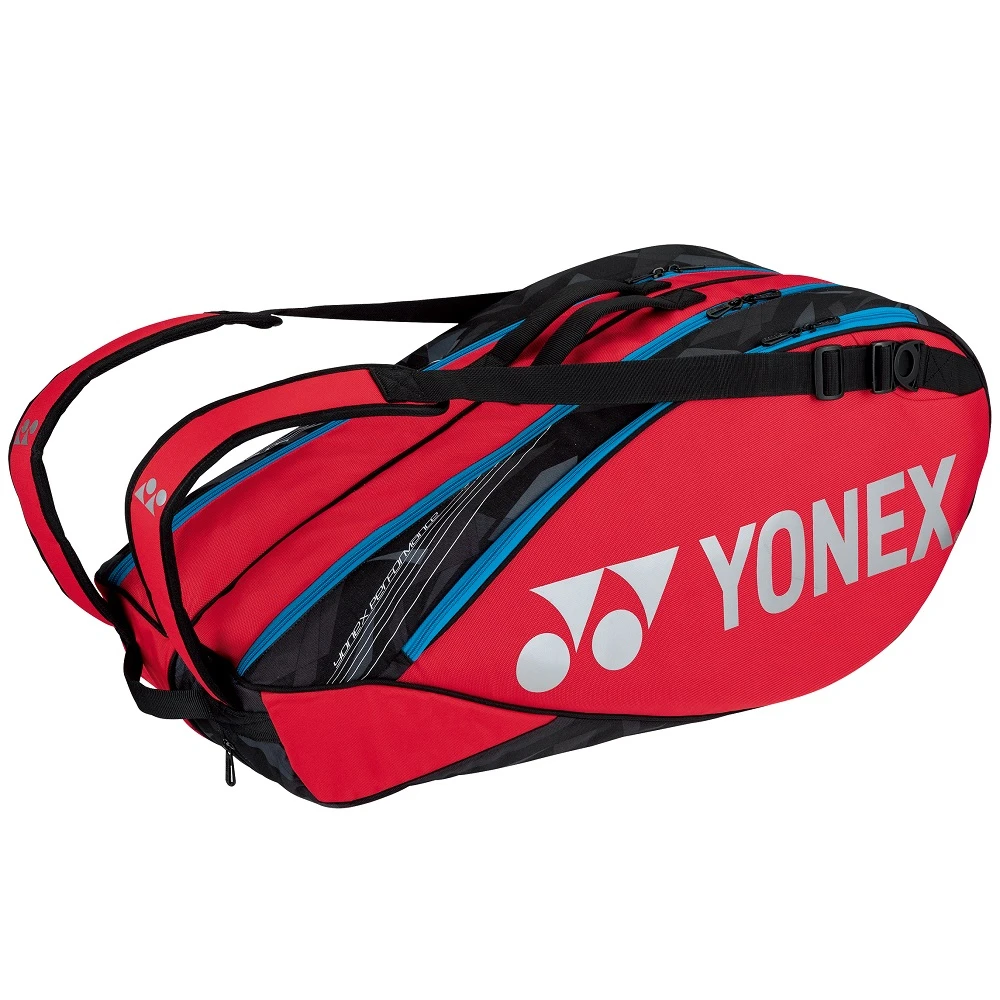 Yonex Pro 6 Racquet Tennis Bag (Tango Red) 3 Yonex Pro 6 Racquet Tennis Bag (Tango Red)