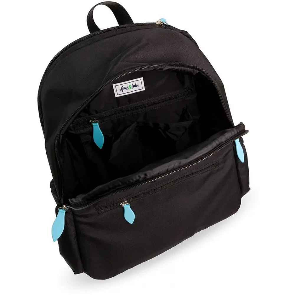 Ame & Lulu Courtside Tennis Backpack 2.0 (Black/Blue) 5 Ame & Lulu Courtside Tennis Backpack 2.0 (Black/Blue) - Image 3