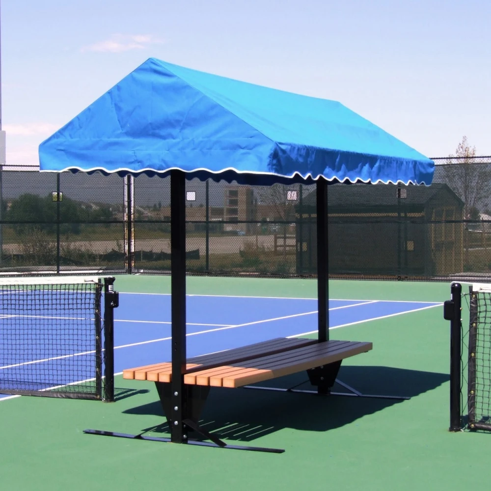SunTrends 8-Foot Tennis Court Cabana Bench - Flat 3 SunTrends 8-Foot Tennis Court Cabana Bench - Flat