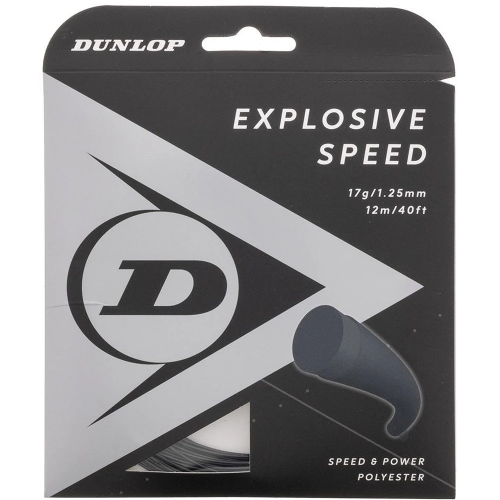 Dunlop Explosive Speed Black 17g Tennis String (Set) 3 Dunlop Explosive Speed Black 17g Tennis String (Set)