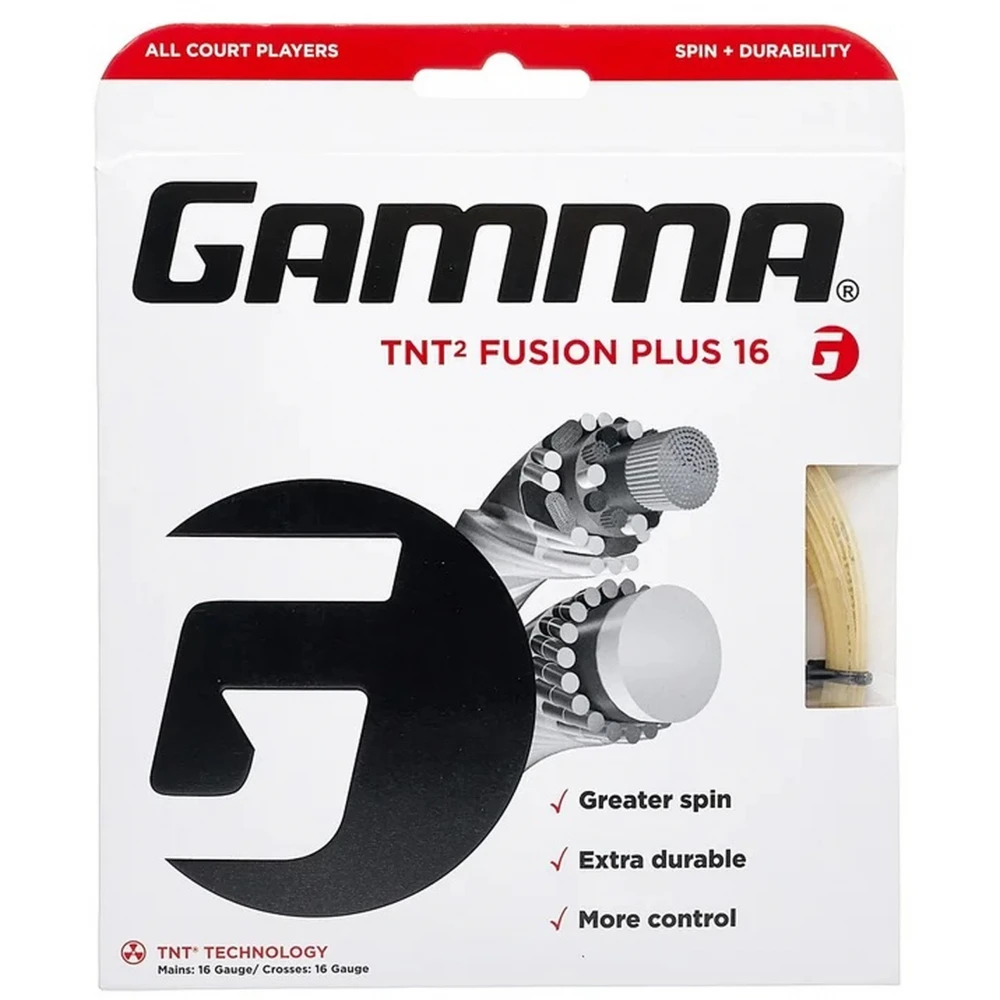 Gamma TNT2 Fusion Plus 16 Tennis String (Set) 3 Gamma TNT2 Fusion Plus 16 Tennis String (Set)