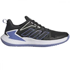 Adidas Women’s Defiant Speed Tennis Shoes (Core Black/White/Chalk Purple)
