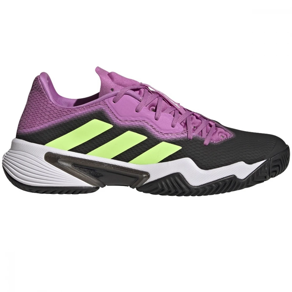 Adidas Men’s Barricade Tennis Shoes (Carbon/Signal Green/Pulse Lilac) 3 Adidas Men’s Barricade Tennis Shoes (Carbon/Signal Green/Pulse Lilac)