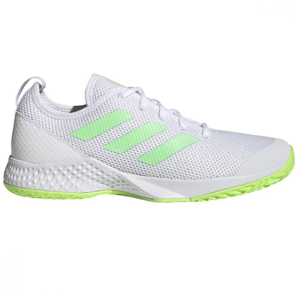 Adidas Men’s CourtFlash Tennis Shoes (White/Beam Green/Solar Green) 3 Adidas Men’s CourtFlash Tennis Shoes (White/Beam Green/Solar Green)
