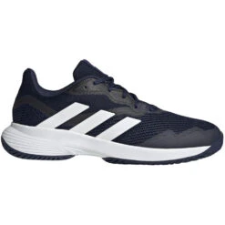 Adidas Men’s CourtJam Control Tennis Shoes (Team Navy Blue/Cloud White/Cloud White)