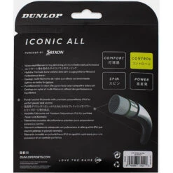 Dunlop Iconic All 16g Tennis String (Set) 5 Dunlop Iconic All 16g Tennis String (Set) -Tennis Equip Shop IAS16 b 1000 1000