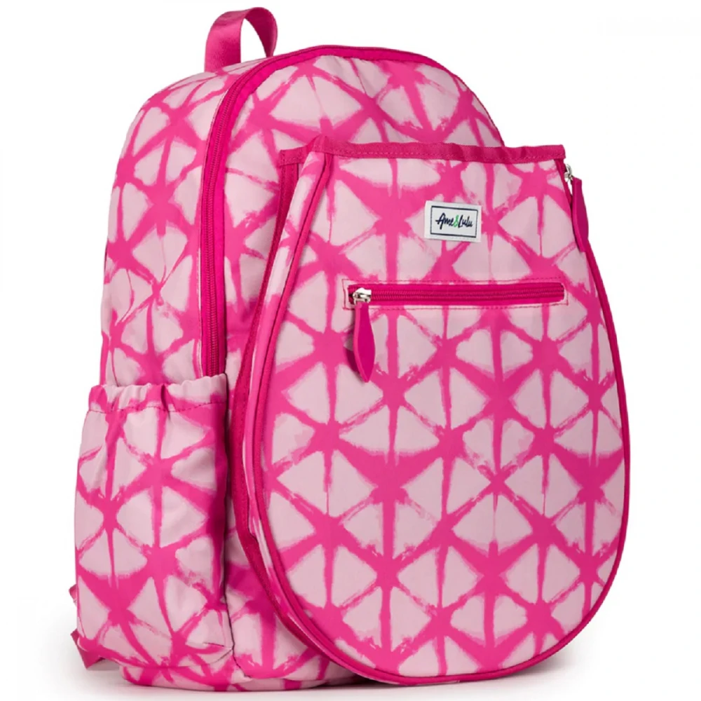 Ame & Lulu Junior Love Tennis Backpack (Bubblegum Shibori) 5 Ame & Lulu Junior Love Tennis Backpack (Bubblegum Shibori) - Image 3