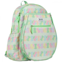 Ame & Lulu Junior Love Tennis Backpack (Cotton Candy) -Tennis Equip Shop JLTBP263 ameandlulu jr love tennis backpack cotton candy side1 1000 1000