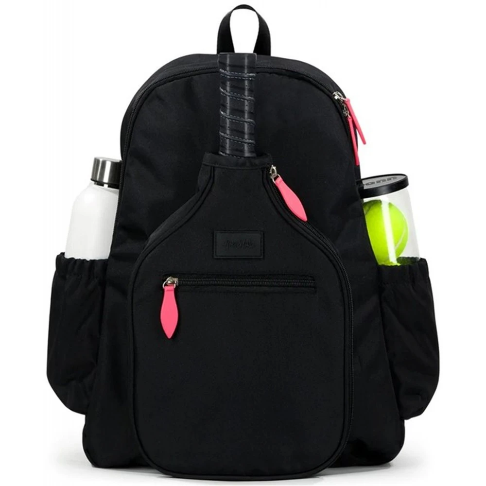 Ame & Lulu Pickleball Time Backpack (Black/Coral) 3 Ame & Lulu Pickleball Time Backpack (Black/Coral)